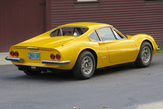 Introduced in 1968 and designed by Leonardo Fioravanti of Pininfarina, the 246 GT Dino was designed and built by Ferrari but marketed as a Dino. It was the first mass-produced car from Ferrari, with 3,761 built.