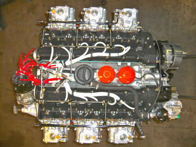 A complete euro engine showing single distributor is a sight to behold, and to hear (15089).