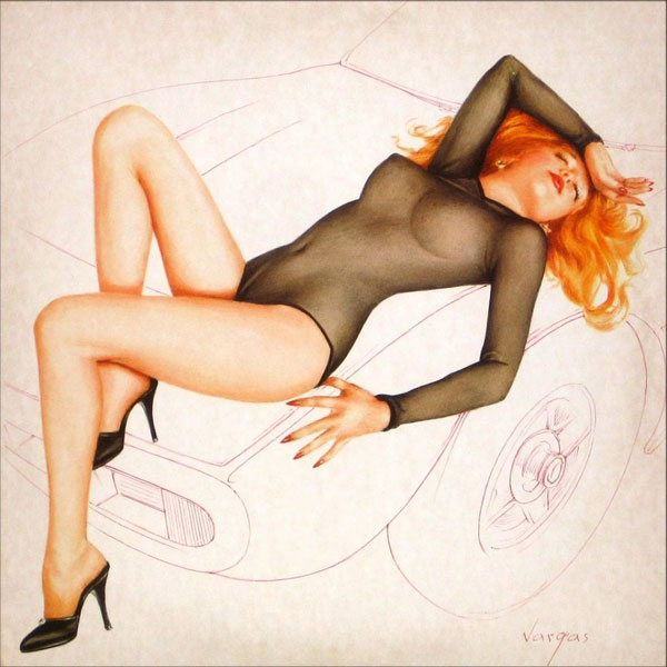 The Cars Candy-O album art by Alberto Vargas