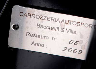 Carrozzeria Auto Sport in Bastiglia number plate s/n 15869