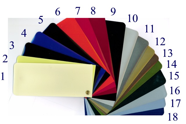 One of the paint chip wheels from the 330 GT Registry's Paint Chip Page